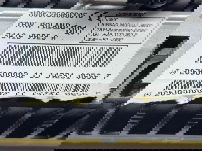 Airbag pasager Mercedes Clasa C Combi (W205) [Fabr 2015-prezent] 2058600002