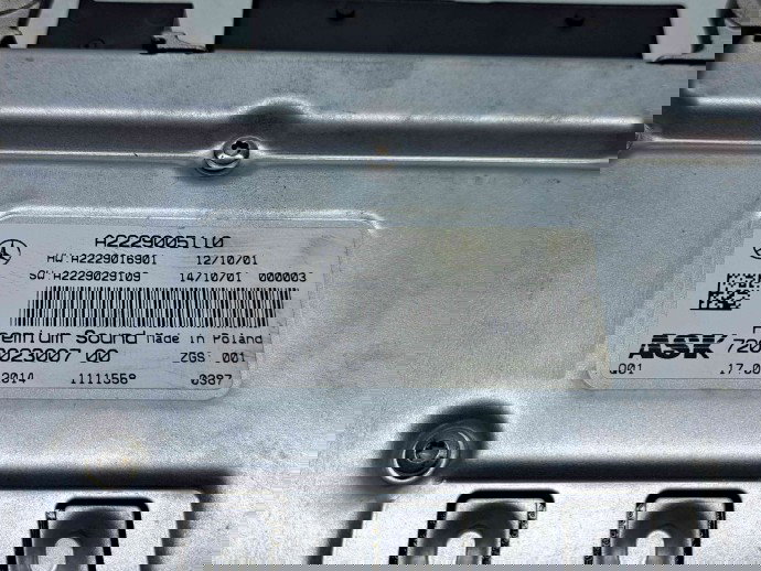 Amplificator audio Mercedes Clasa C Combi (W205) [Fabr 2015-prezent] A2229016901