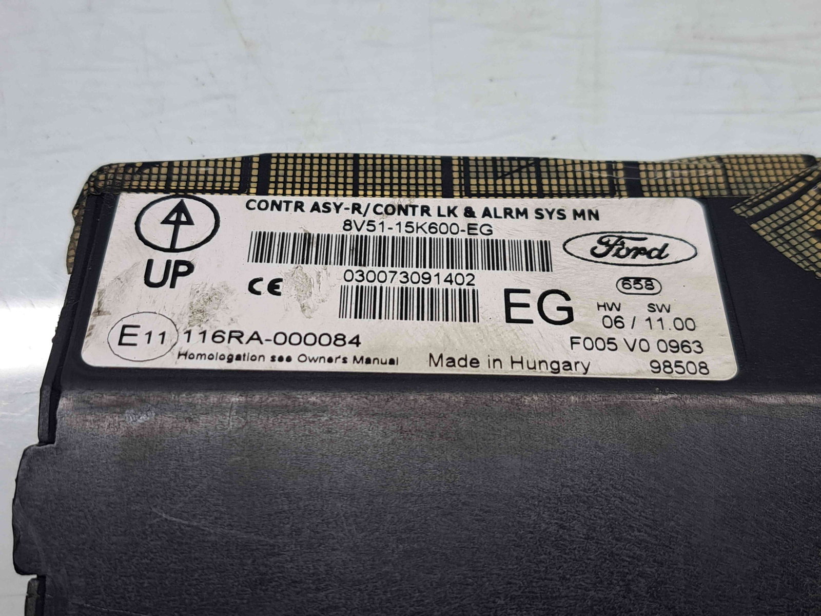 Modul confort Ford Fiesta 6 [Fabr 2008-2019] 8V51-15K600-EG - imagine 3