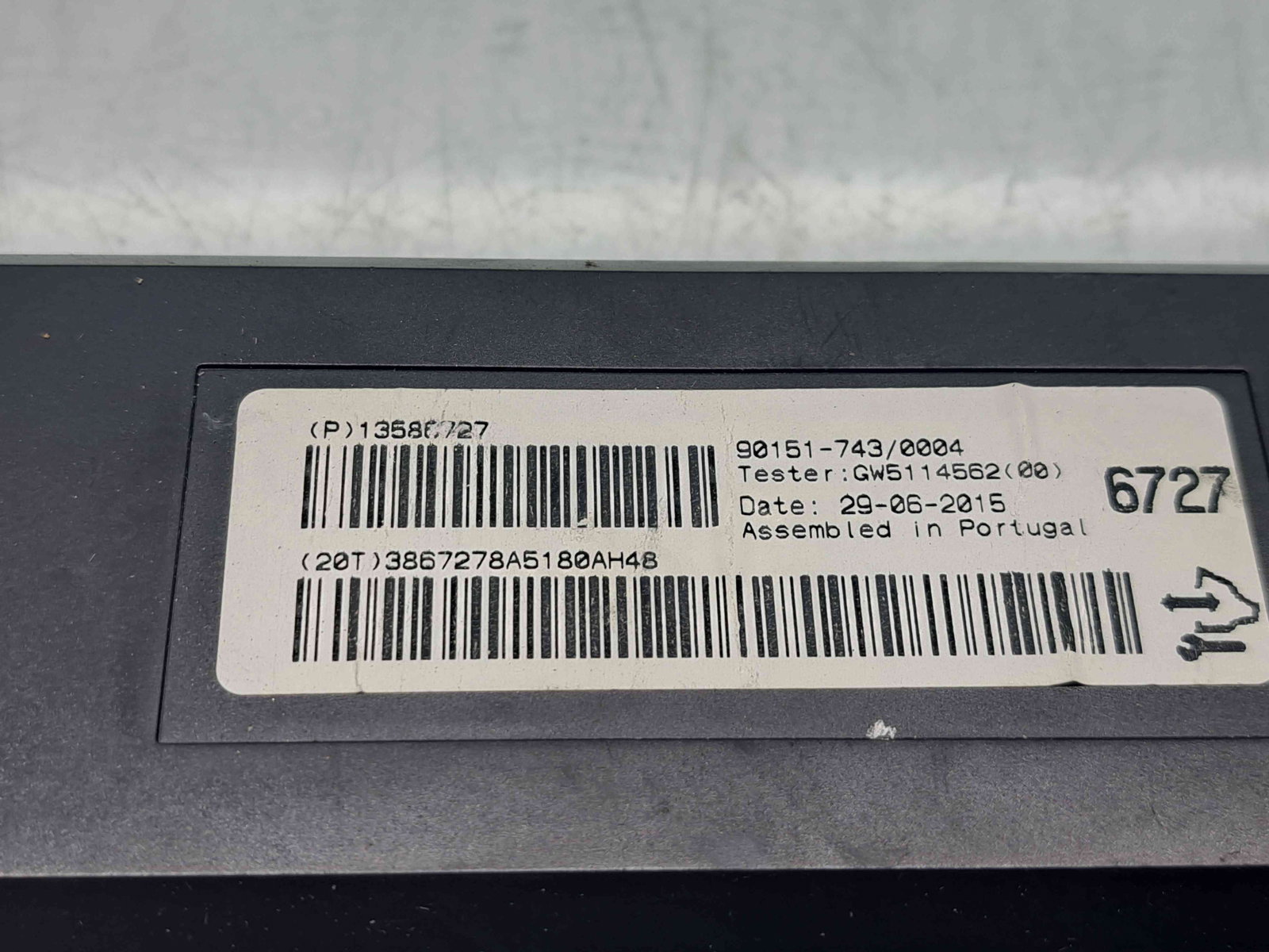 Modul confort Opel Astra J [Fabr 2009-2015] 13586727 - imagine 2