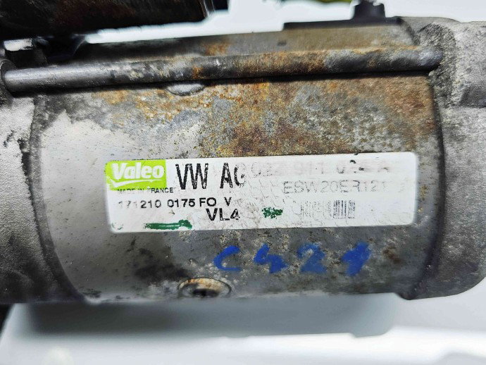  Electromotor 13 dinti  AUDI A3 (8P1) [Fabr 2003-2012] 02Z911024A 1.6 TDI CAYC77KW / 105CP