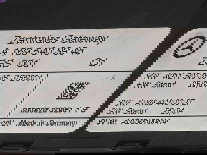 Modul confort A1695403945 Mercedes B200 W245 2.0 CDI 2005-2011