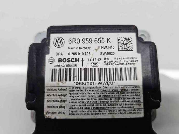 Calculator airbag  Seat Ibiza 5 (6J5) [Fabr 2008-2017] 6R0959655K 1.2 benz CGPA 51KW / 69CP