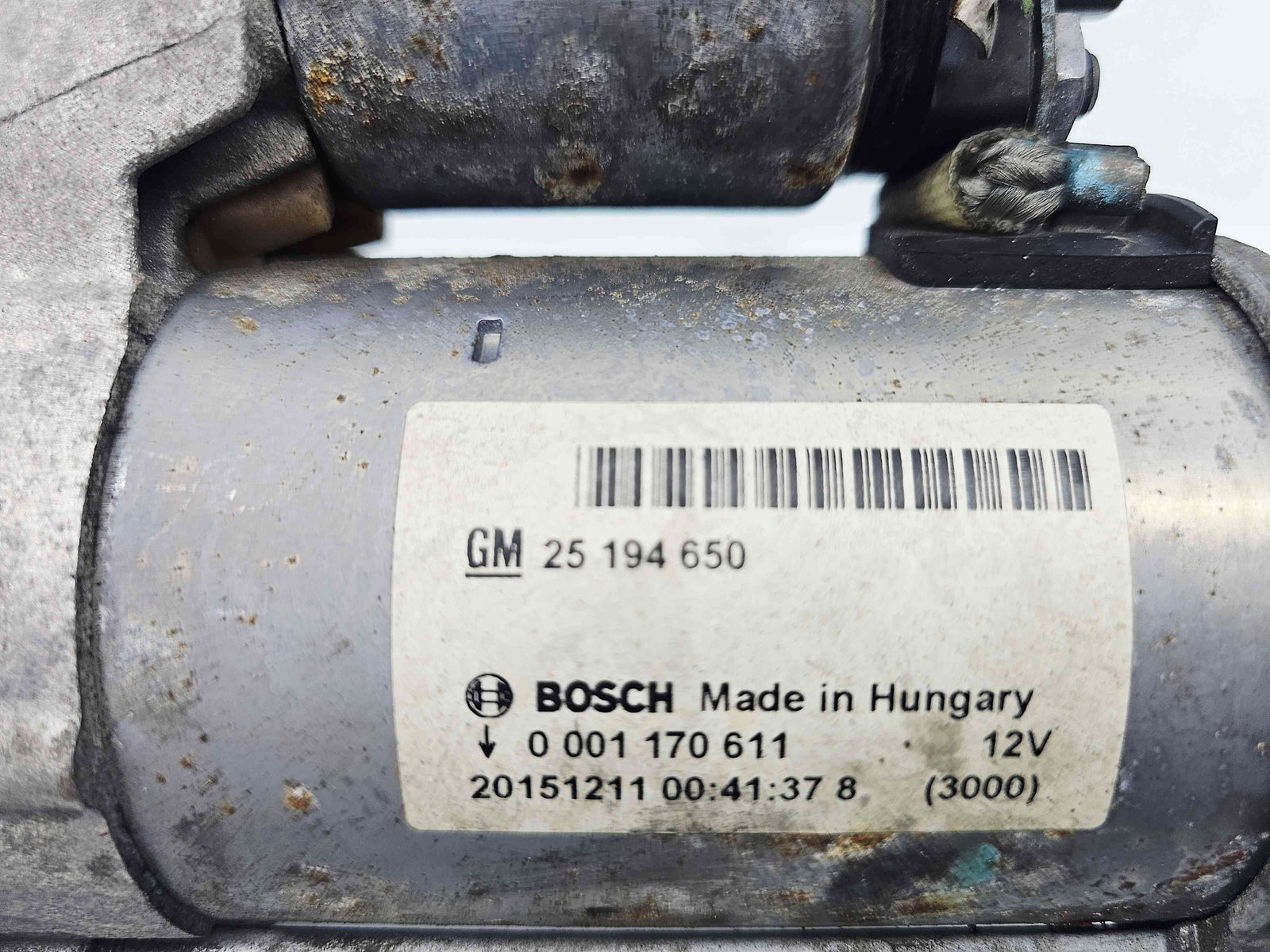 Electromotor 10 dinti Opel Mokka [Fabr 2012-2019] 25194650 1.4 B B14NET103KW / 140CP - imagine 2