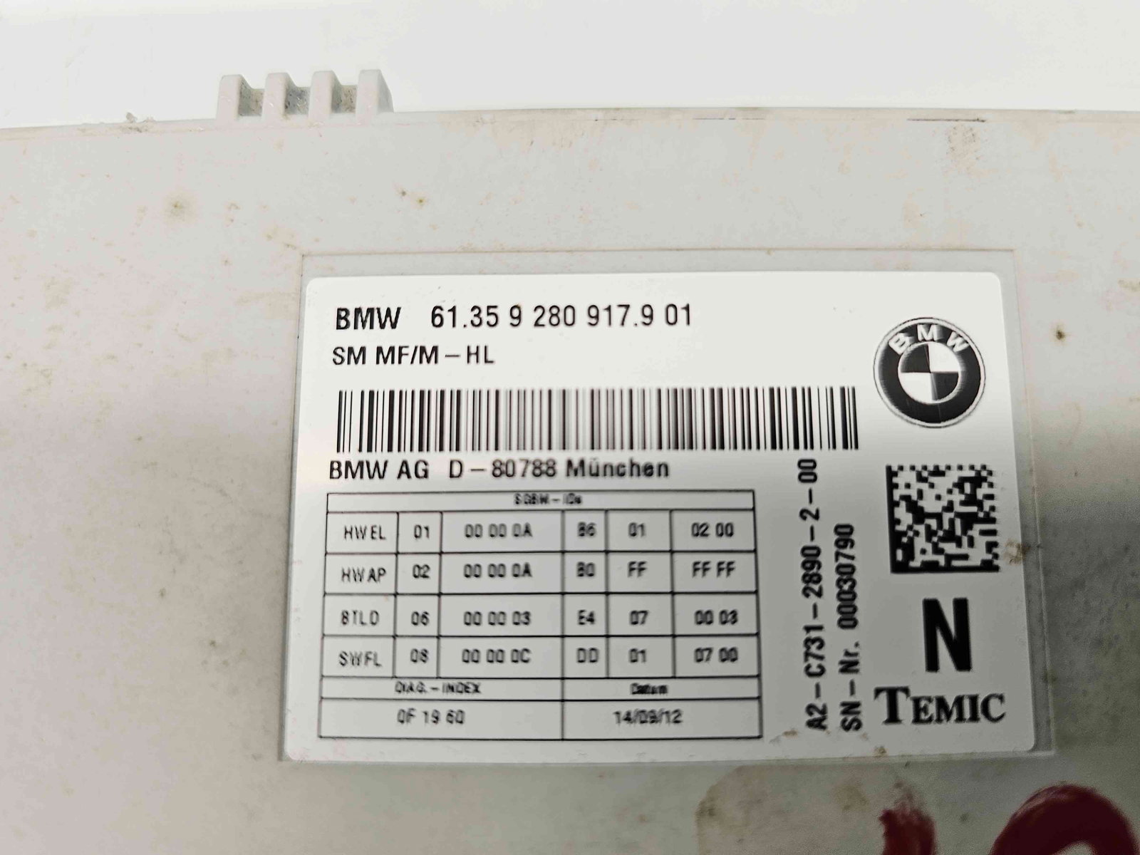 Modul confort Bmw 5 (F10) [Fabr 2011-2016] 9280917 - imagine 3