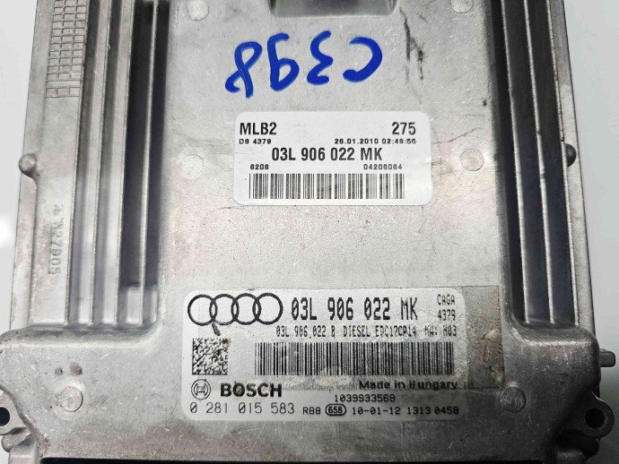 Calculator motor ECU  AUDI A5 (8T3) [Fabr 2007-2015] 03L906022MK 2.0 TDI CAGA 105KW / 143CP