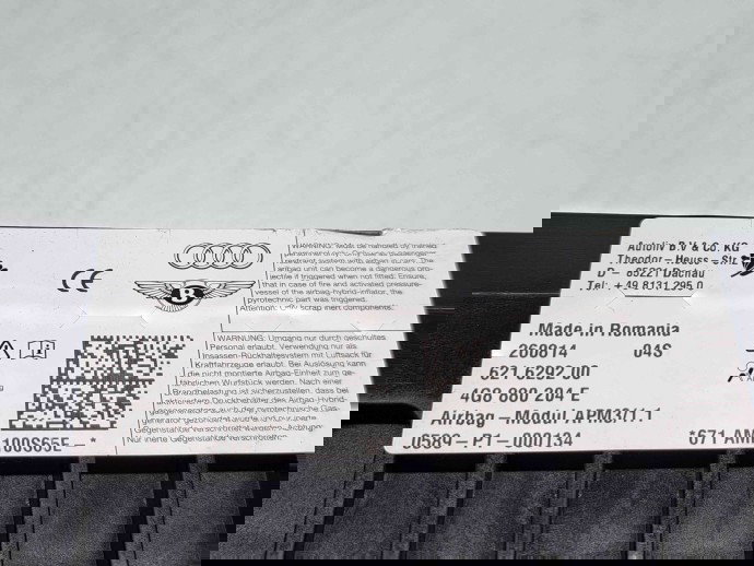  Airbag pasager Audi A6 (4G2, C7) [Fabr 2012-2017] 4G8880204E