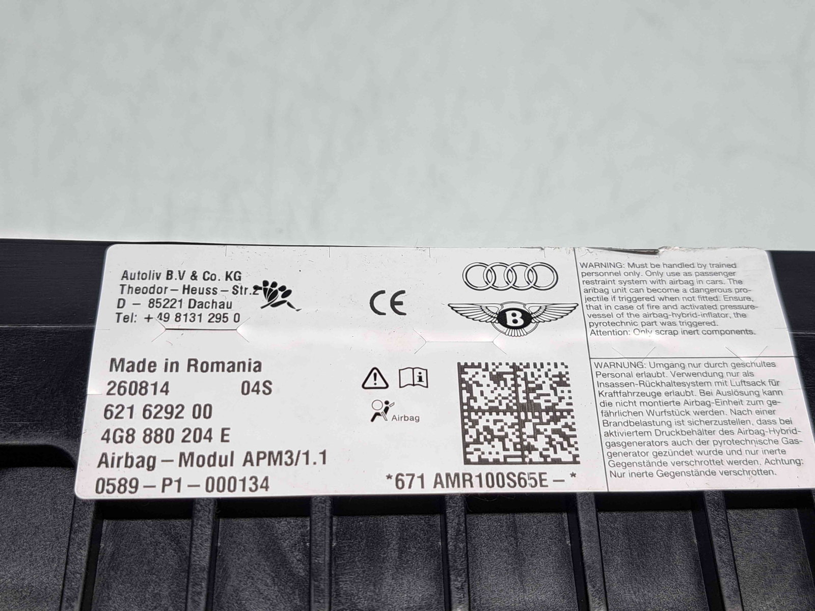 Airbag pasager Audi A6 (4G2, C7) [Fabr 2012-2017] 4G8880204E - imagine 3