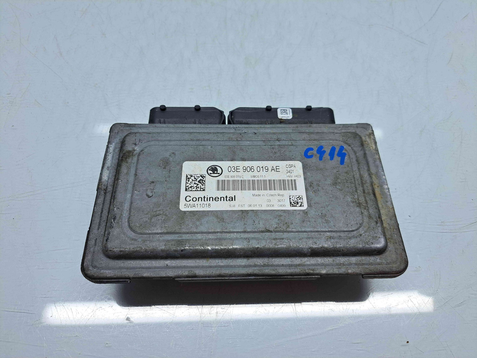 Calculator motor ECU Skoda Fabia 2 (5J, 542) [Fabr 2007-2014] 03E906019AE 1.2 benz CGPA 51KW / 69CP - imagine 1