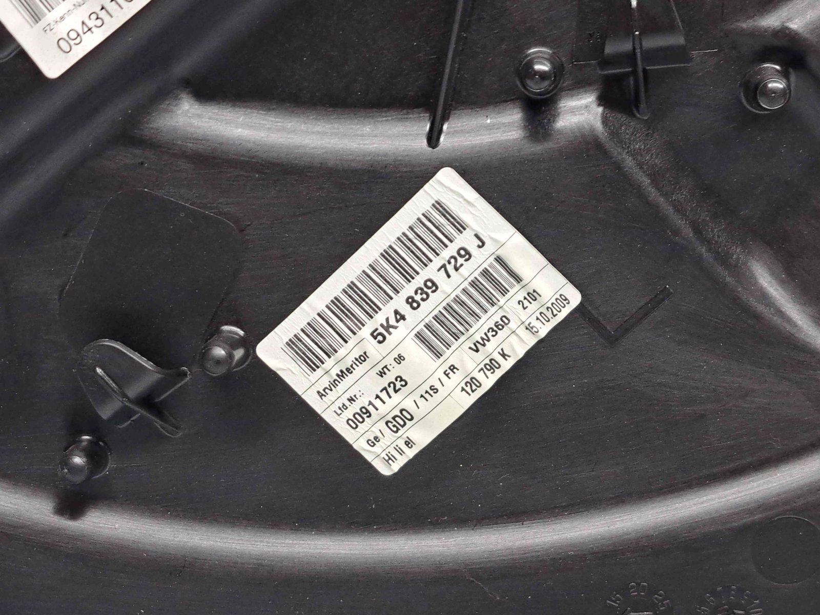 Macara electrica geam stanga spate Volkswagen Golf 6 (5K1) [Fabr 2009-2013] - imagine 2