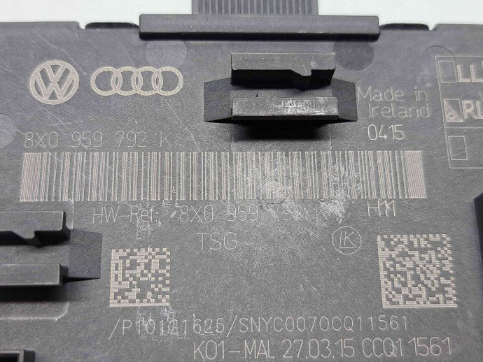  Modul confort Audi A1 Sportback (8XF) Facelift [Fabr 2011-2018] 8X0959792K