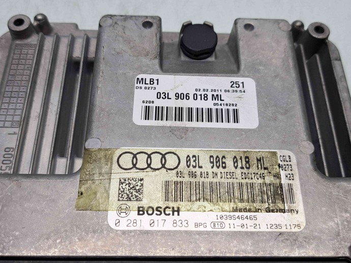 Calculator motor ECU Audi Q5 (8RB) [Fabr 2008-2016] S-line 03L906018ML 2.0 TDI CGLB 125KW / 170CP