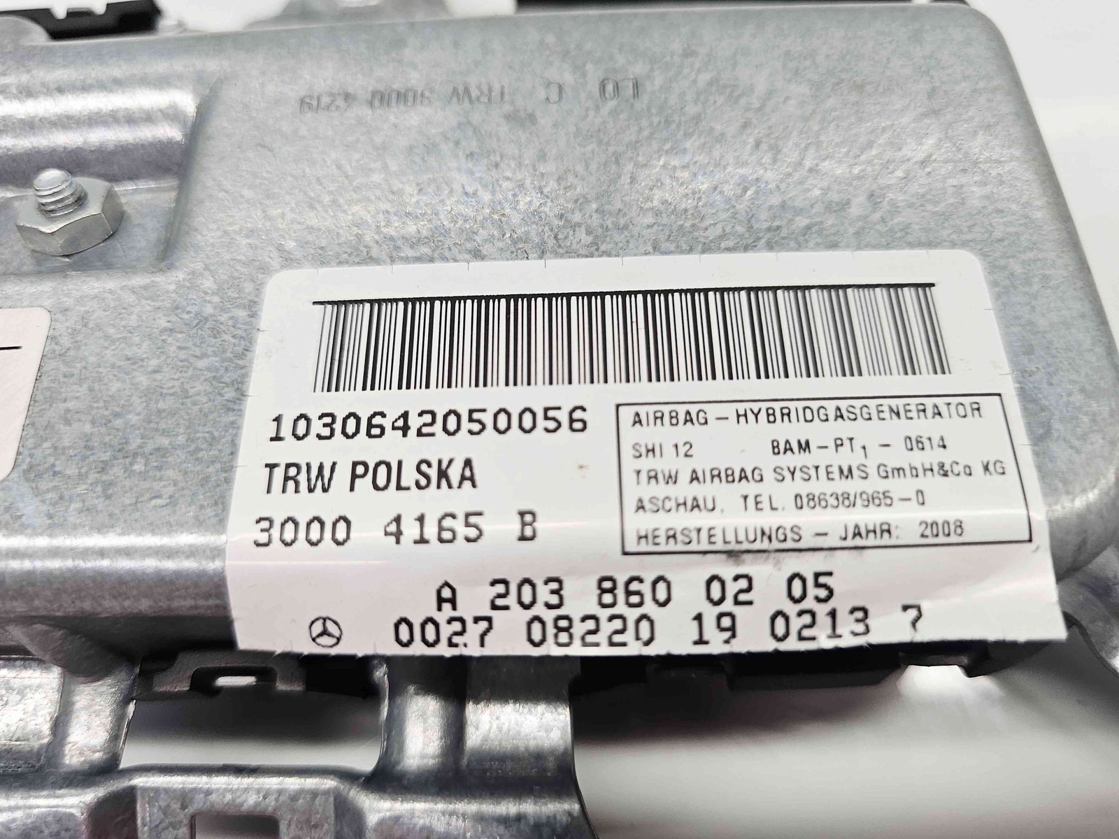 Airbag lateral dreapta Mercedes Clasa E (W211) [Fabr 2002-2009] A2038600205 - imagine 2