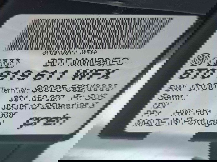  Butoane comenzi consola centrala Audi A5 Sportback (8TA) Facelift [Fabr 2009-2015] 8T0919611