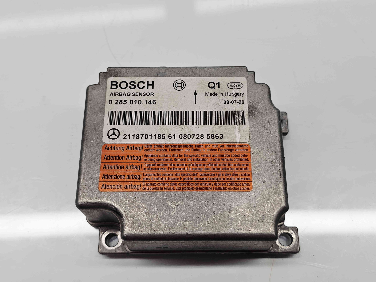 Calculator airbag Mercedes Clasa E (W211) [Fabr 2002-2009] 2118701185 3.0 CDI 642920 165KW / 224CP - imagine 1