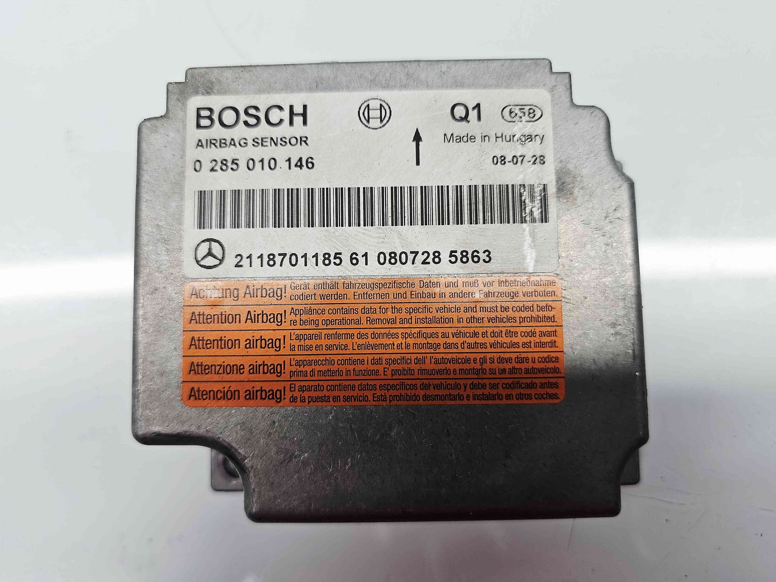 Calculator airbag Mercedes Clasa E (W211) [Fabr 2002-2009] 2118701185 3.0 CDI 642920 165KW / 224CP - imagine 2