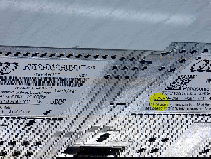  Display bord Audi Q5 (8RB) [Fabr 2008-2016] S-line 8T0919603F