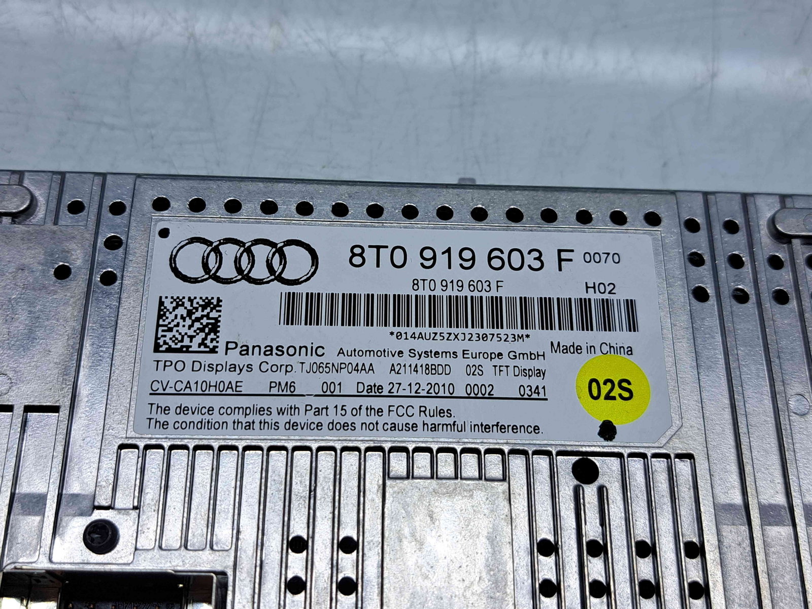 Display bord Audi Q5 (8RB) [Fabr 2008-2016] S-line 8T0919603F - imagine 4