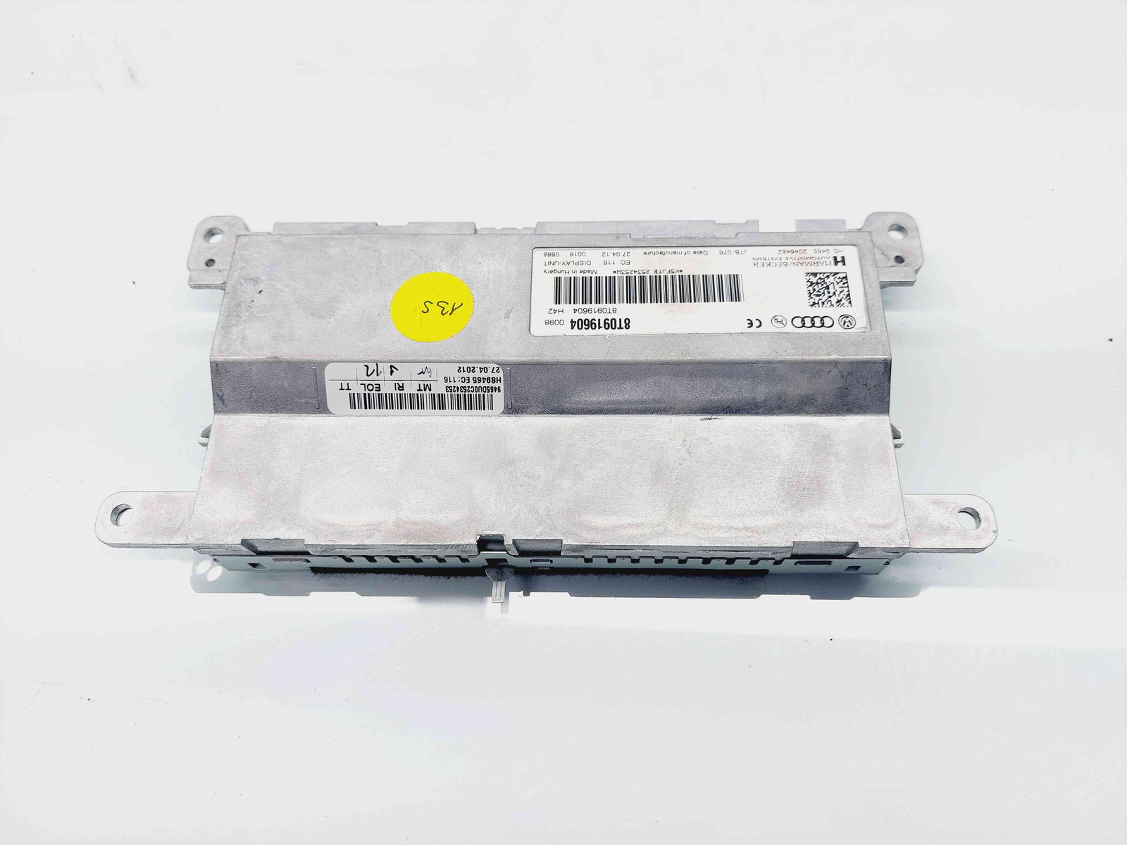 Display bord Audi A5 Sportback (8TA) Facelift [Fabr 2009-2015] 8T0919604 - imagine 2