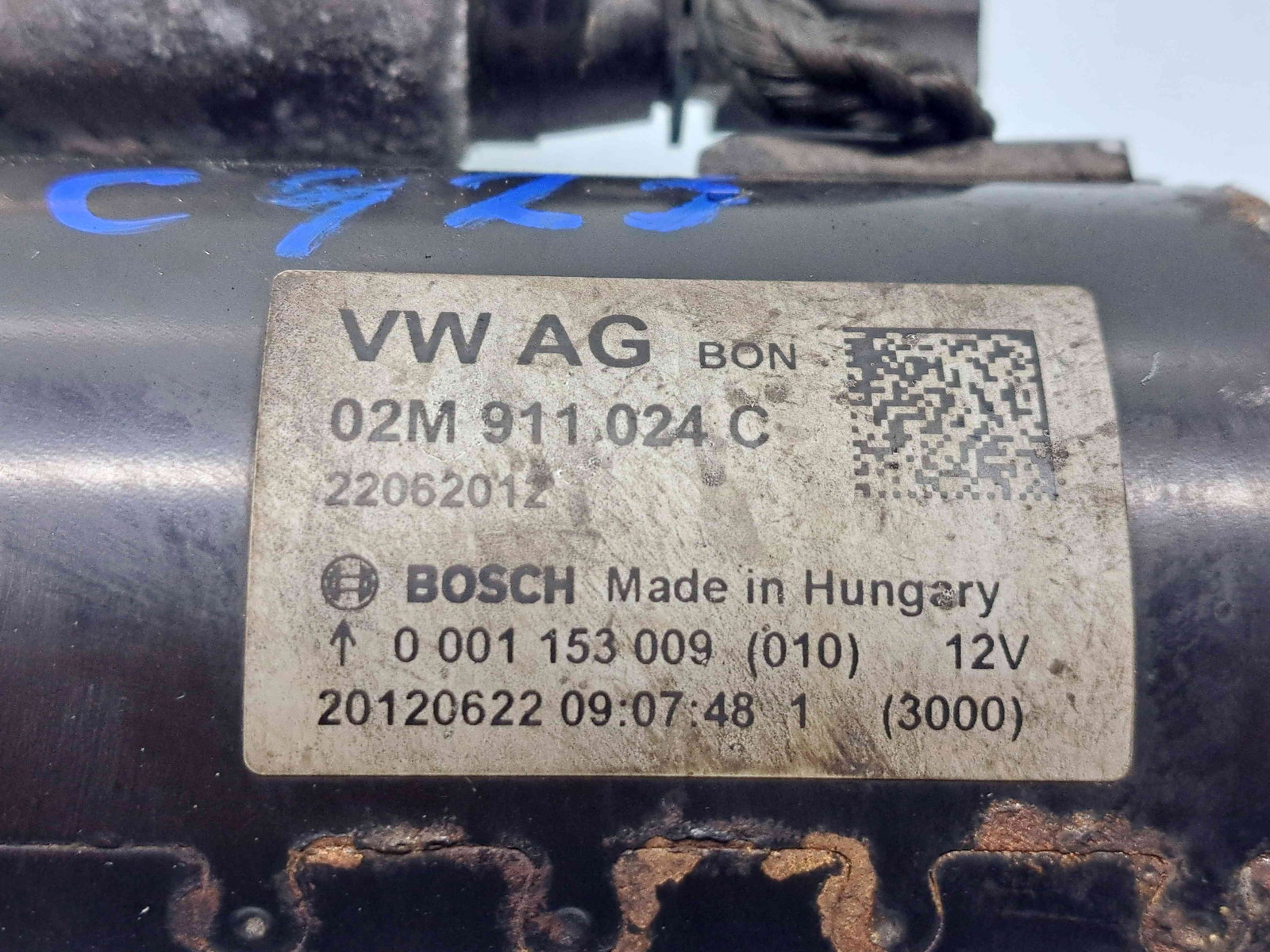 Electromotor 13 dinti Volkswagen Passat B7 (365) Variant [Fabr 2010-2014] 02M911024C 2.0 TDI CFFB103KW / 140CP - imagine 3