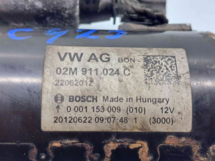  Electromotor 13 dinti  Volkswagen Tiguan (5N) [Fabr 2007-2016] 02M911024C 2.0 TDI CFFB103KW / 140CP