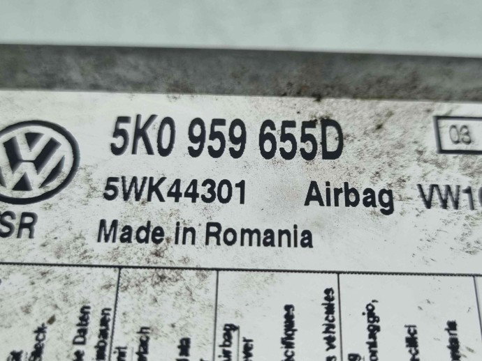 Calculator airbag  Volkswagen Tiguan (5N) [Fabr 2007-2016] 5K0959655D 2.0 TDI CBBB 125KW / 170CP