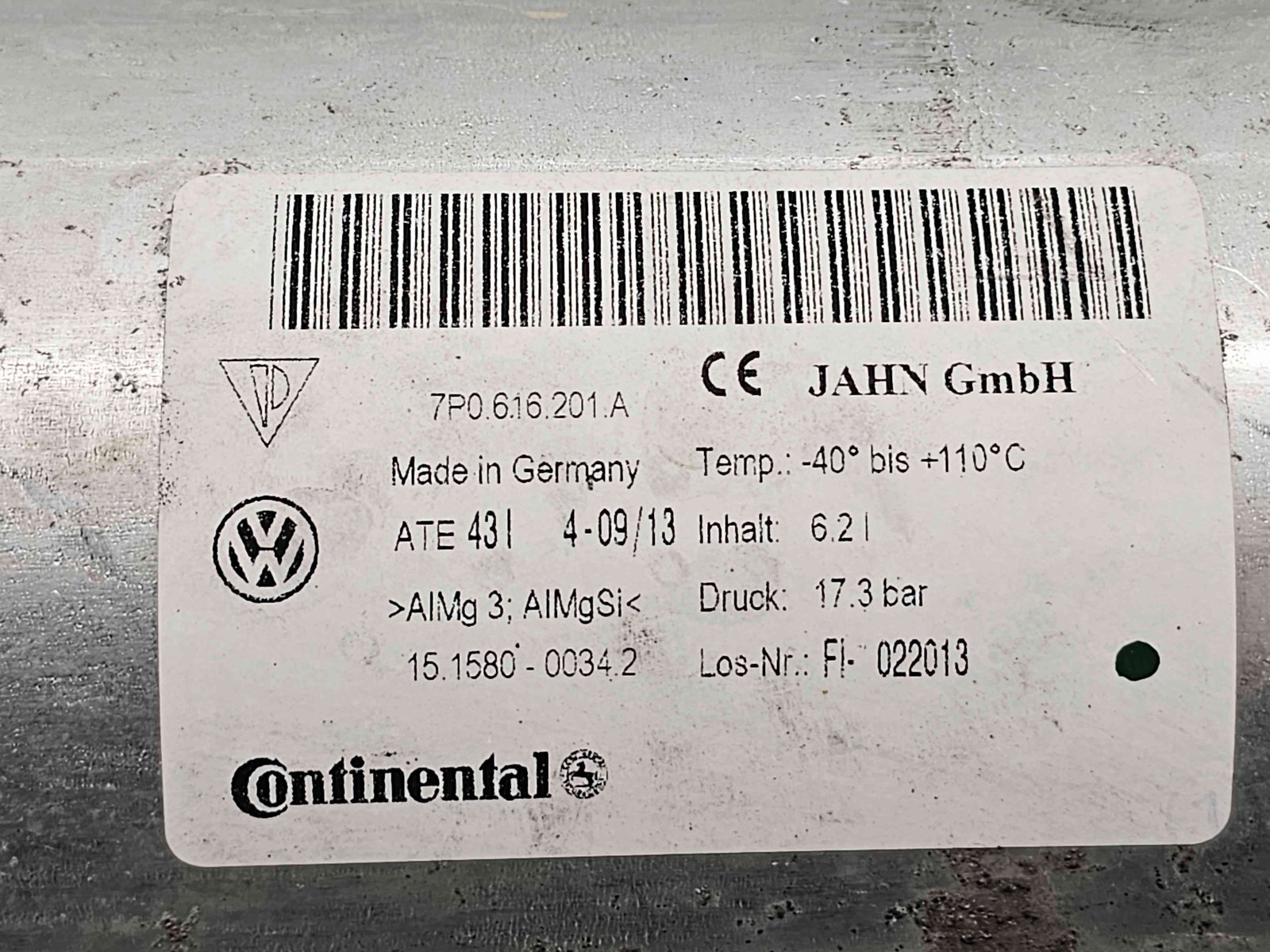 Butelie suspensie aer PORSCHE Cayenne (92A) [Fabr 2010-2017]3.0 TDI CRCA 180KW / 245CP - imagine 2