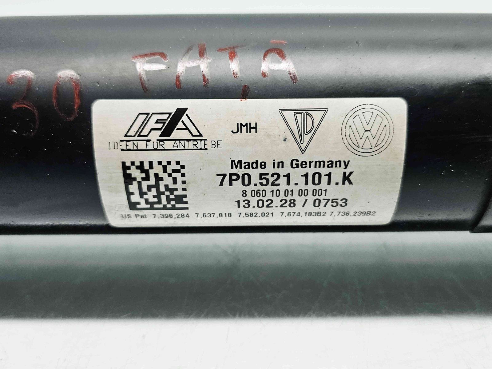 Cardan PORSCHE Cayenne (92A) [Fabr 2010-2017] 7P0521101K 3.0 TDI CRCA 180KW / 245CP - imagine 4