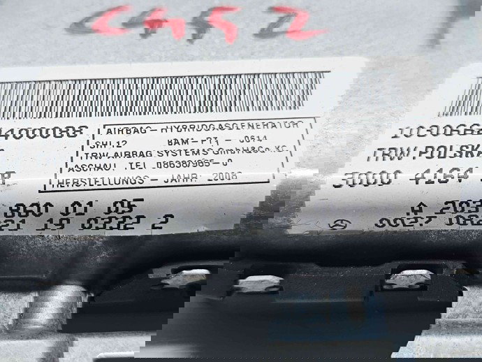  Airbag lateral stanga Mercedes Clasa E (W211) [Fabr 2002-2009] A2038600105