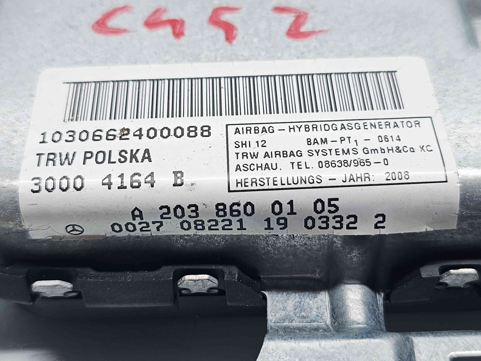 Airbag lateral stanga Mercedes Clasa E (W211) [Fabr 2002-2009] A2038600105 - imagine 2