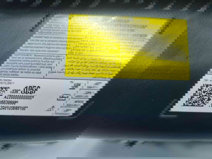  Airbag pasager Opel Zafira C (E75) Combi [Fabr 2011-2017] 13381058