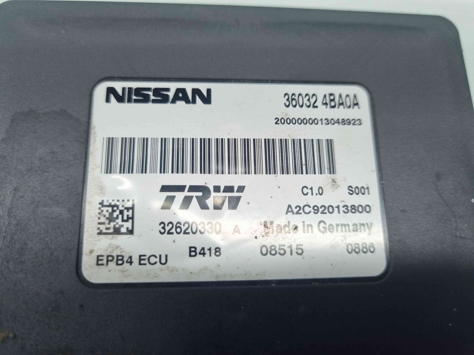 Calculator frana de mana Nissan X-Trail (T32) [Fabr 2013-prezent] 36032 4BA0A 1.6 DCI R9M408 96KW / 130CP - imagine 4
