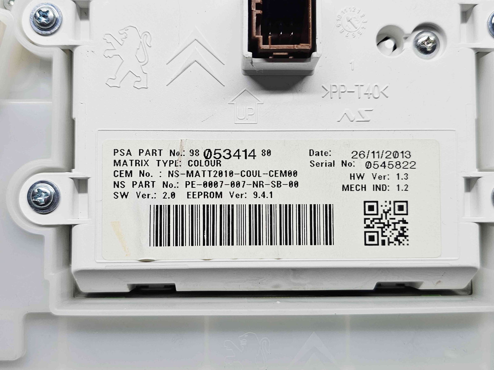 Ceas bord Peugeot 2008 [Fabr 2013-prezent] 9805341480 - imagine 5