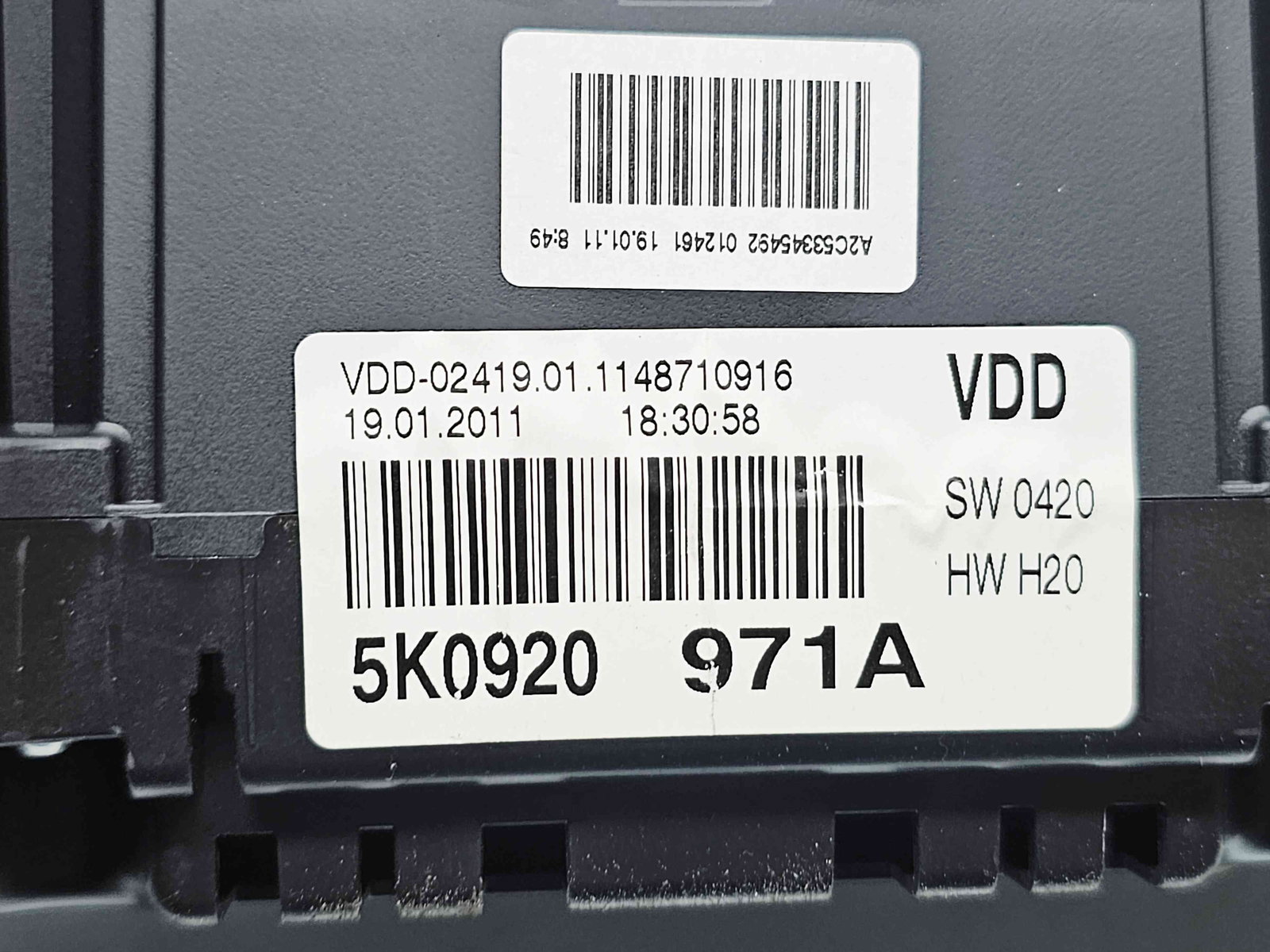 Ceas bord Volkswagen Golf 6 (5K1) [Fabr 2009-2013] 5K0920971A - imagine 5