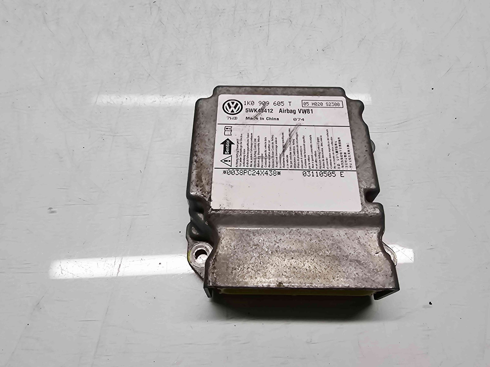 Calculator airbag Skoda Octavia 2 Combi (1Z5) [Fabr 2004-2013] Facelift 1K0909605T 1.6 Benz BSE 75KW / 102CP - imagine 2