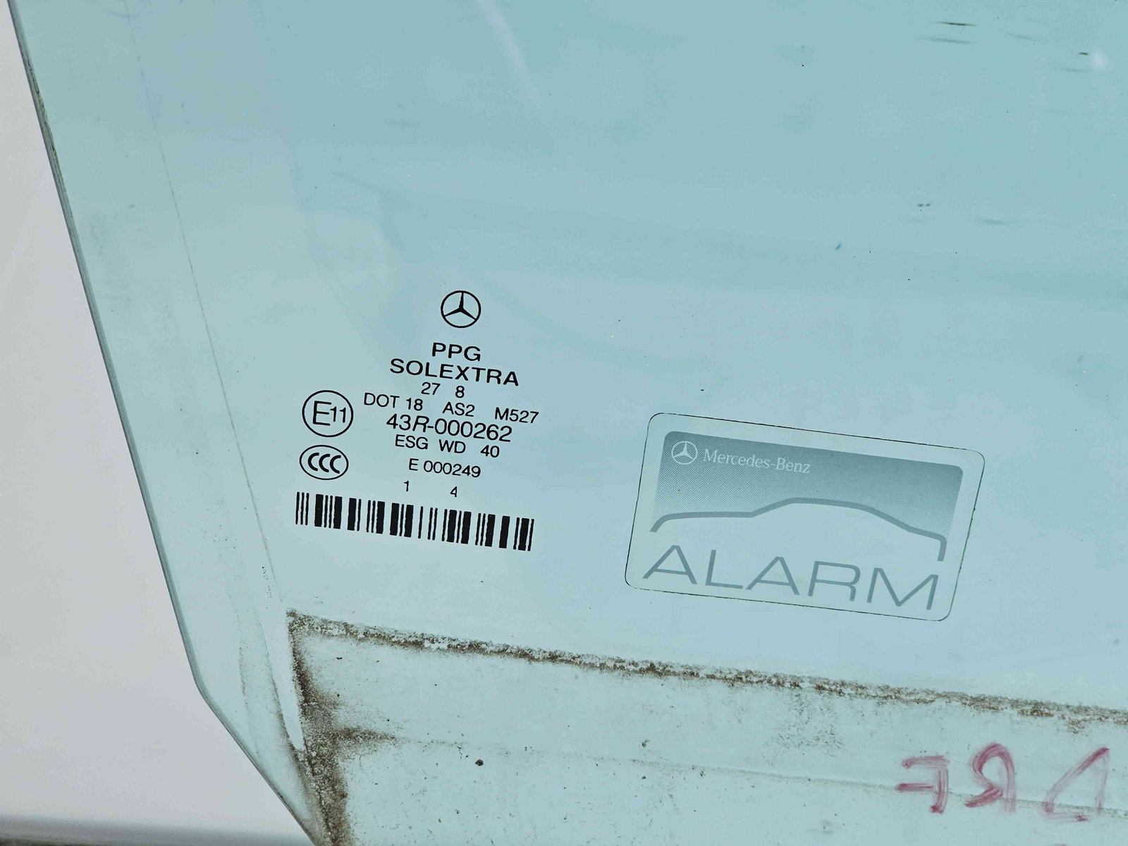 Geam usa dreapta fata Mercedes Clasa E (W211) [Fabr 2002-2009] - imagine 2