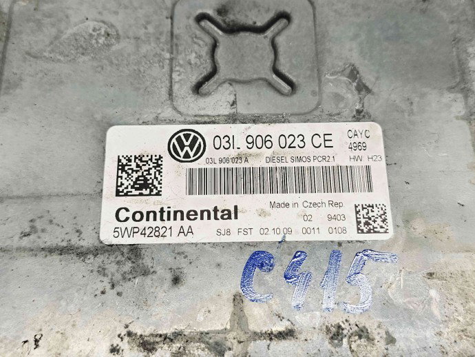 Calculator motor ECU Volkswagen Passat B7 (362) [Fabr 2010-2014] 03L906023CE 1.6 TDI CAYC 77KW / 105CP