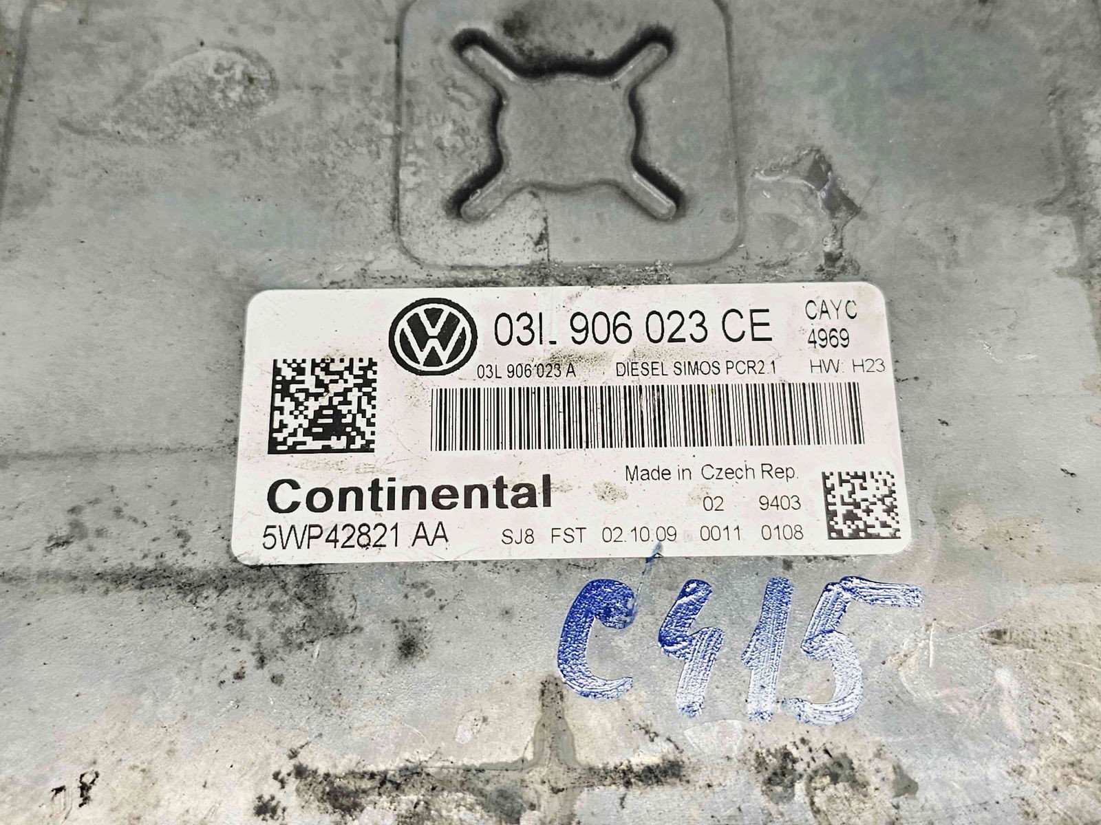 Calculator motor ECU Volkswagen Passat B7 (362) [Fabr 2010-2014] 03L906023CE 1.6 TDI CAYC 77KW / 105CP - imagine 3