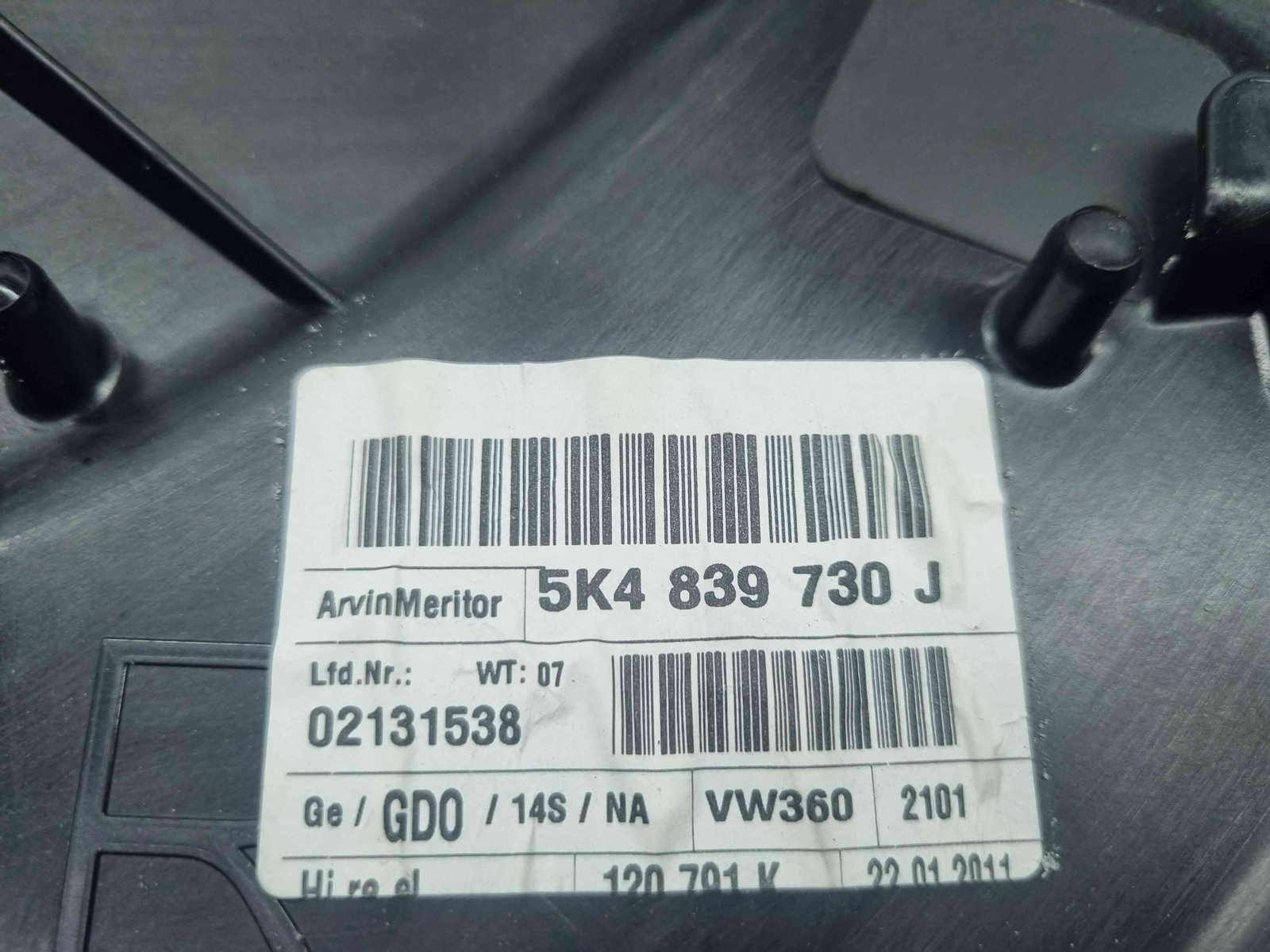 Macara electrica geam dreapta spate Volkswagen Golf 6 (5K1) [Fabr 2009-2013] - imagine 3