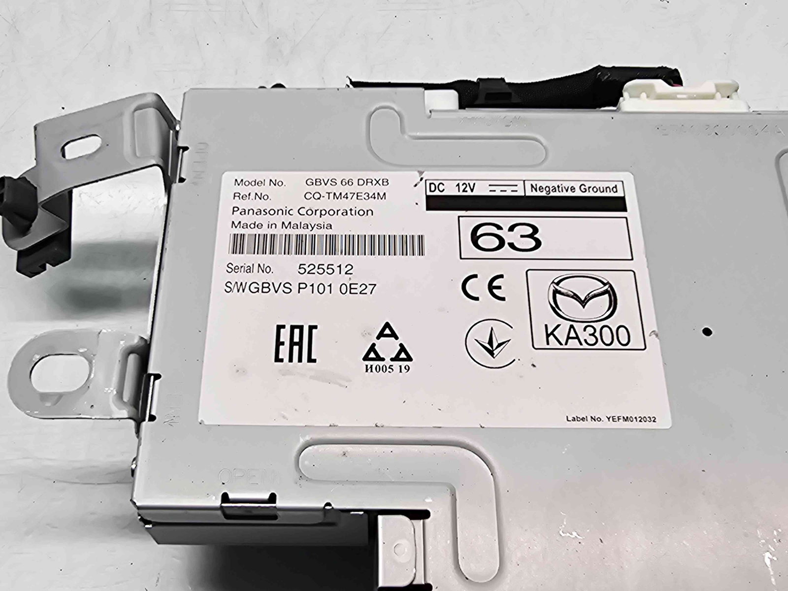 Modul audio MAZDA 6 (GJ1) Facelift [Fabr 2018-2021] GBVS-66-DRXB - imagine 2