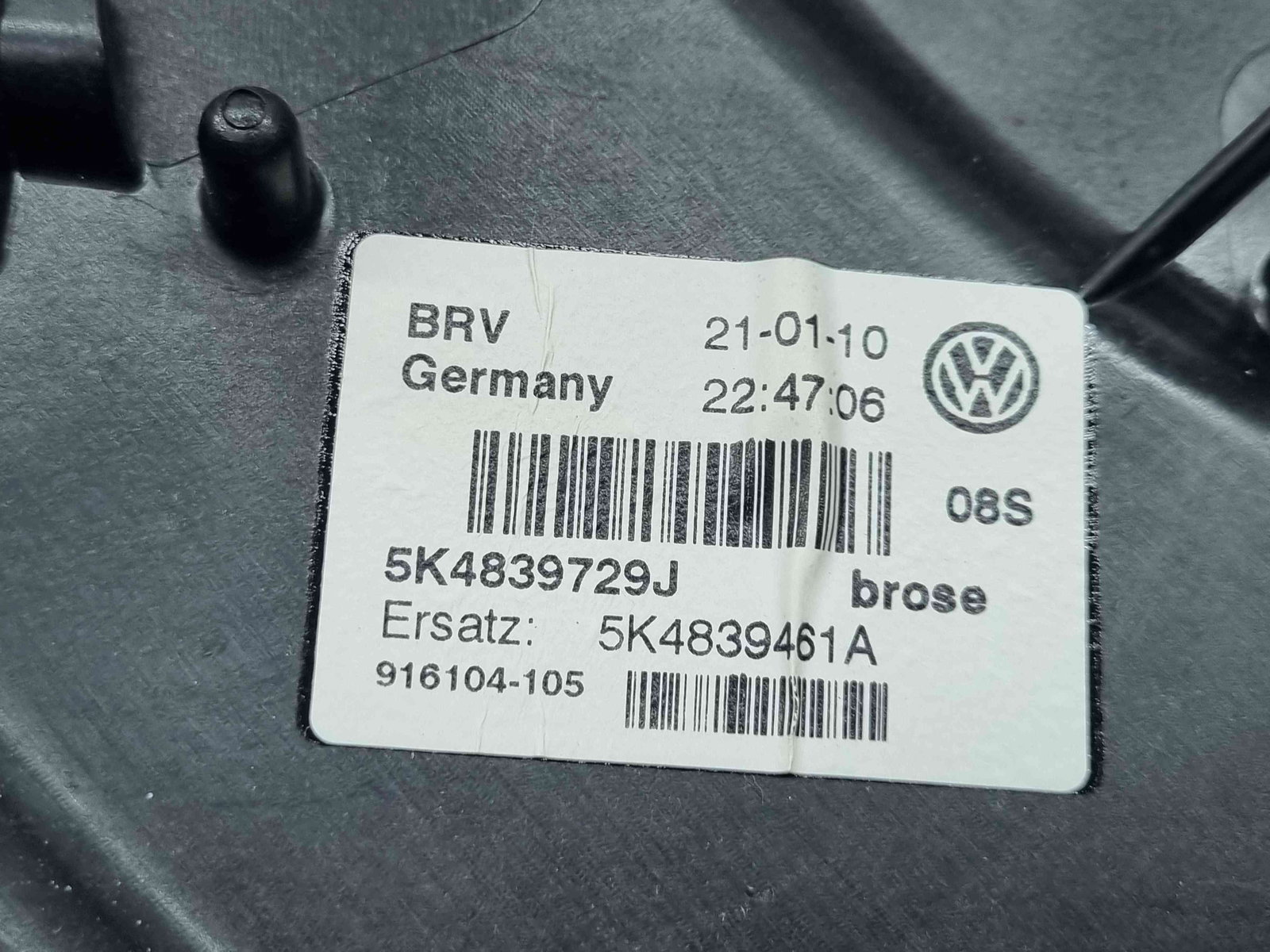 Macara electrica geam stanga spate Volkswagen Golf 6 (5K1) GTD [Fabr 2009-2013] - imagine 3