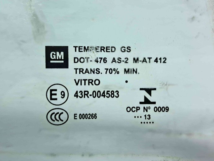 Geam fix dreapta fata Opel Mokka [Fabr 2012-2019] OEM