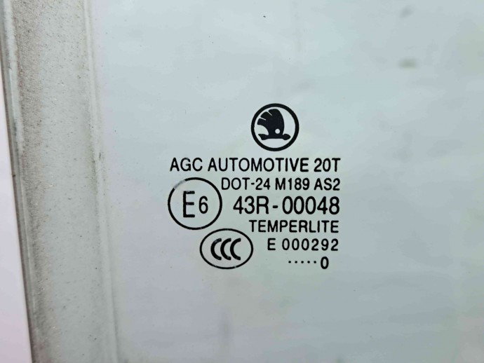 Geam usa dreapta spate Skoda Fabia 2 Combi (5J, 545) [Fabr 2007-2014] OEM