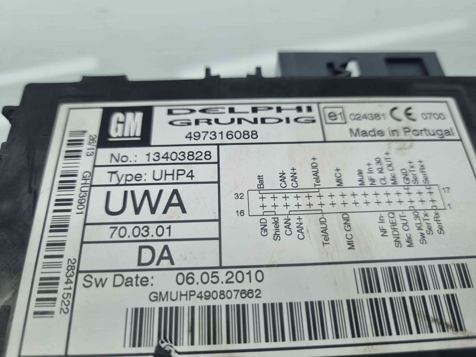 Modul bluetooth Opel Corsa D [Fabr 2006-2013] 13403828 - imagine 6