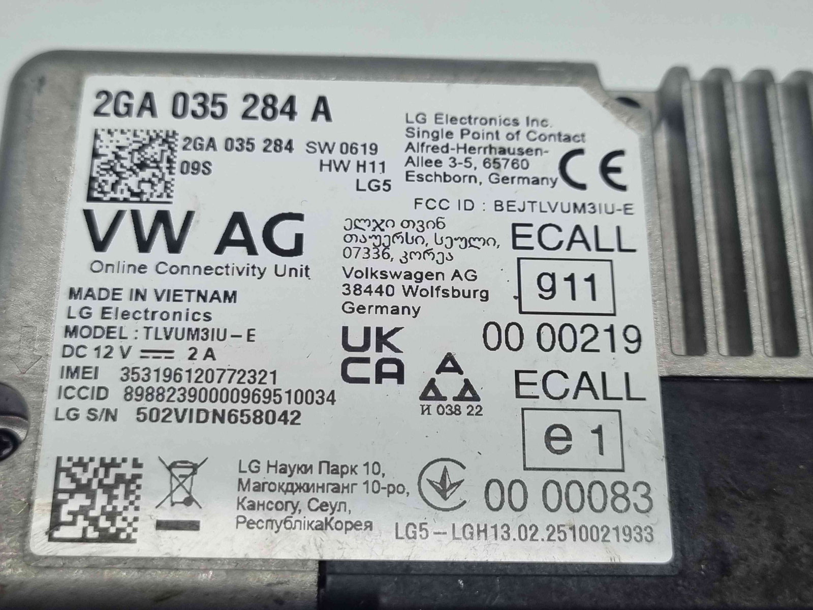 Modul confort Seat Ibiza 6 (KJ1) Facelift [Fabr 2017-prezent] 2GA035284A - imagine 4