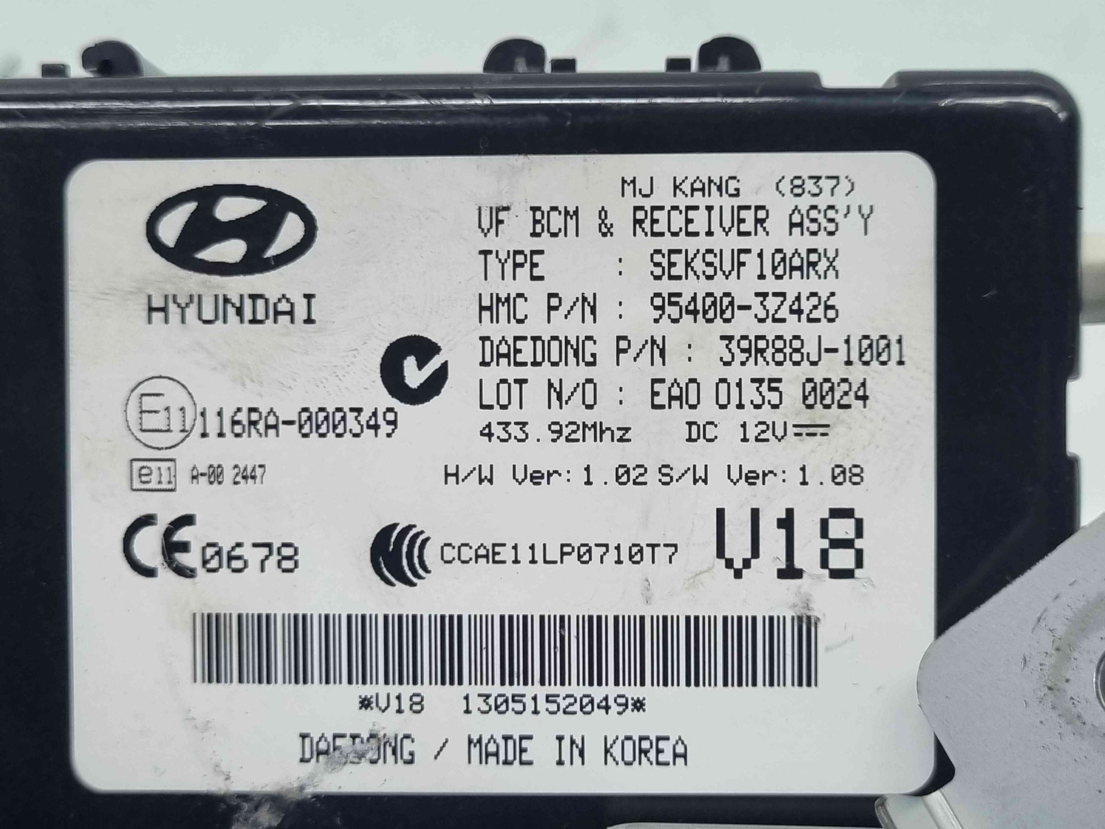 Modul confort Hyundai i40 Wagon [Fabr 2012-2019] 116RA-000349 - imagine 4