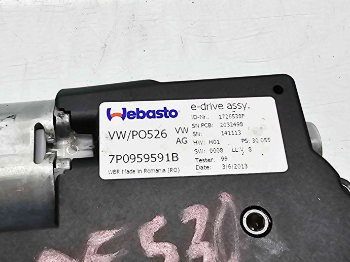 Motoras trapa PORSCHE Cayenne (92A) [Fabr 2010-2017]