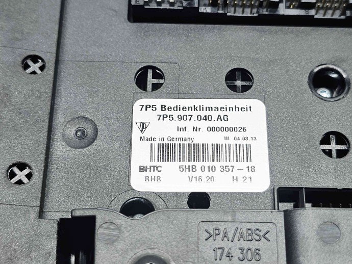  Panou comanda clima PORSCHE Cayenne (92A) [Fabr 2010-2017] 7P5907040AG