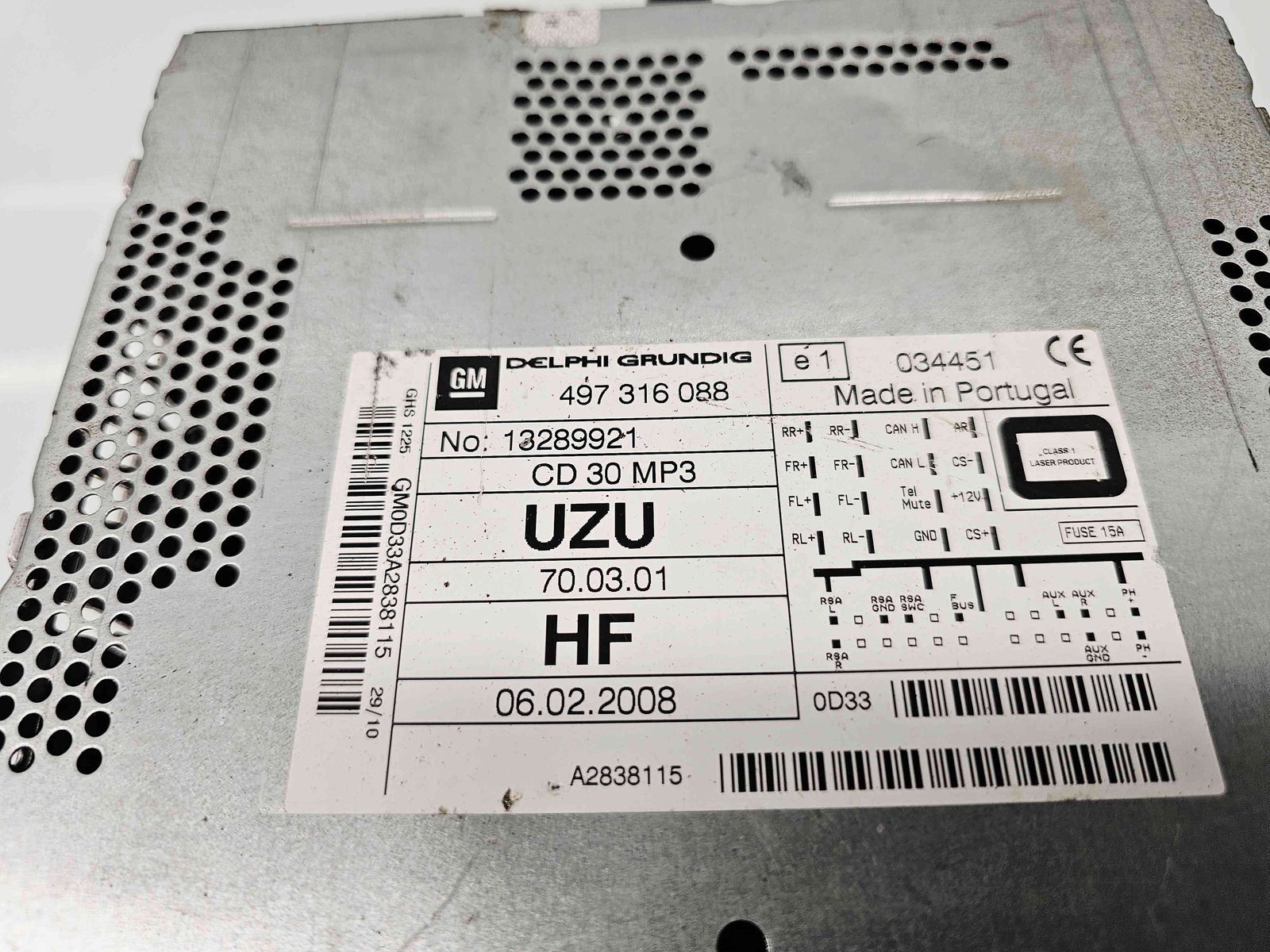 Radio CD Opel Corsa D [Fabr 2006-2013] 13289921 - imagine 2