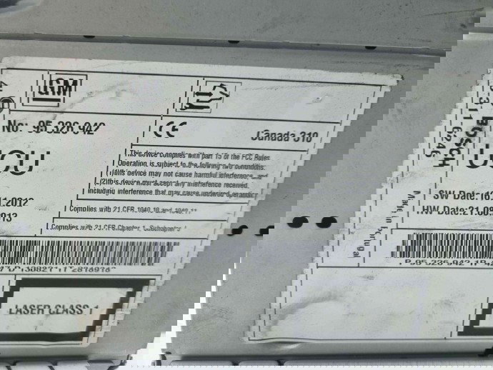  Radio CD Opel Zafira C (E75) Combi [Fabr 2011-2017] 45-311-6246